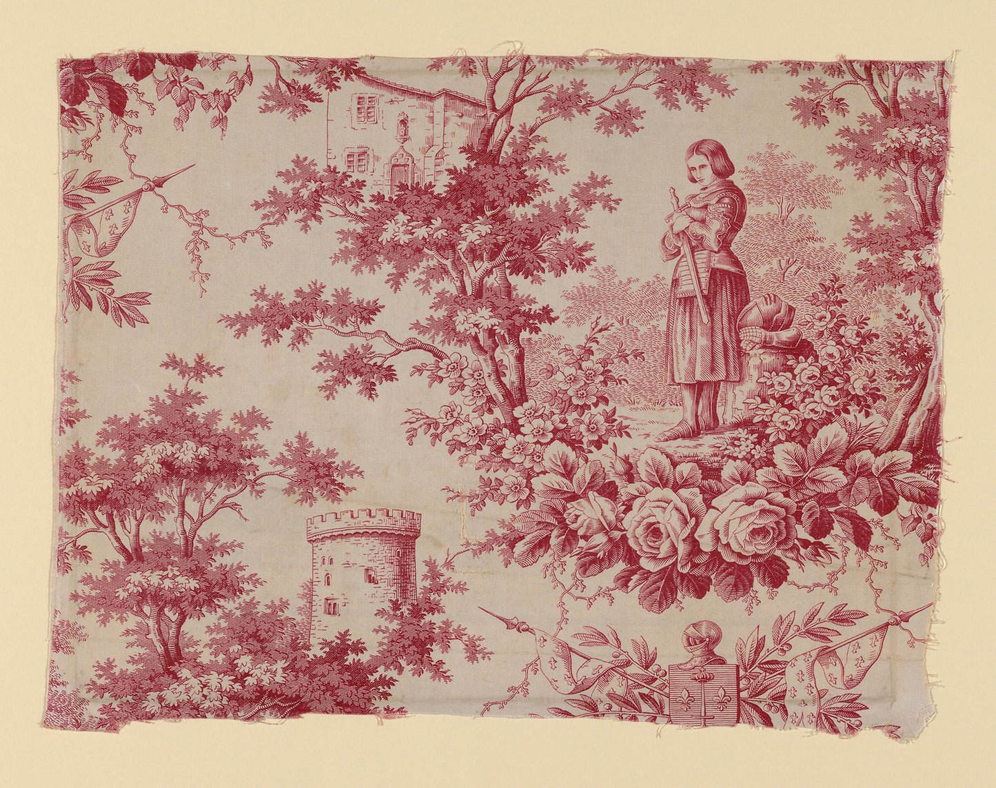 Jeanne d'Arc (Joan of Arc)(Furnishing Fabric) - After a sculpture - Marie Christine d'Orléans (French, 1813–1839) , Poster Print Wall Art