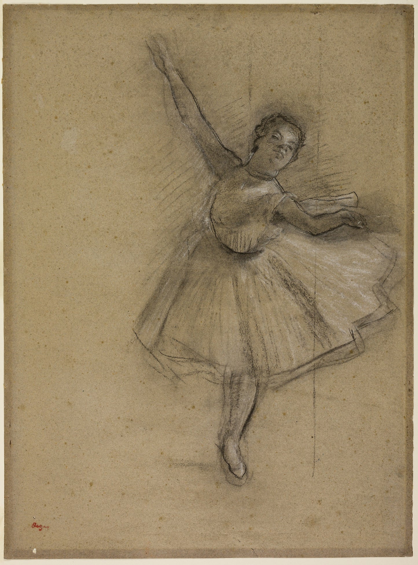Dancer Turning: Edgar Degas,16x12"(A3) Poster