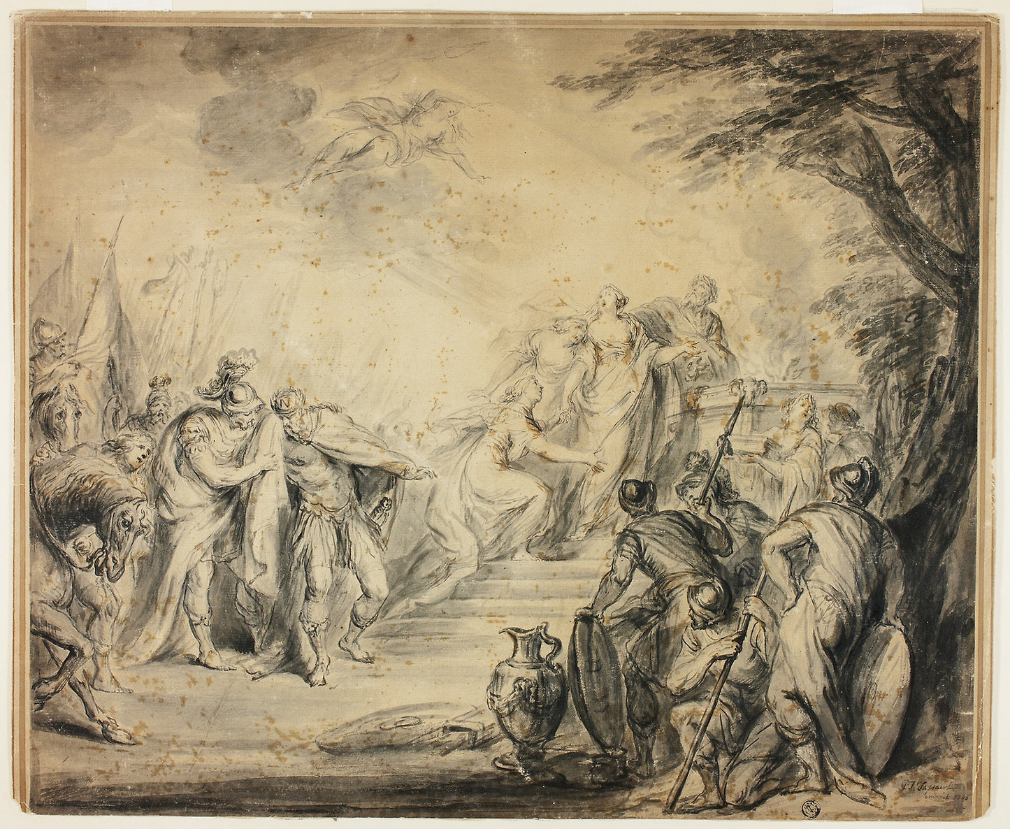 Sacrifice of Iphigenia - Philippe Joseph Tassaert, Poster Print Wall Art