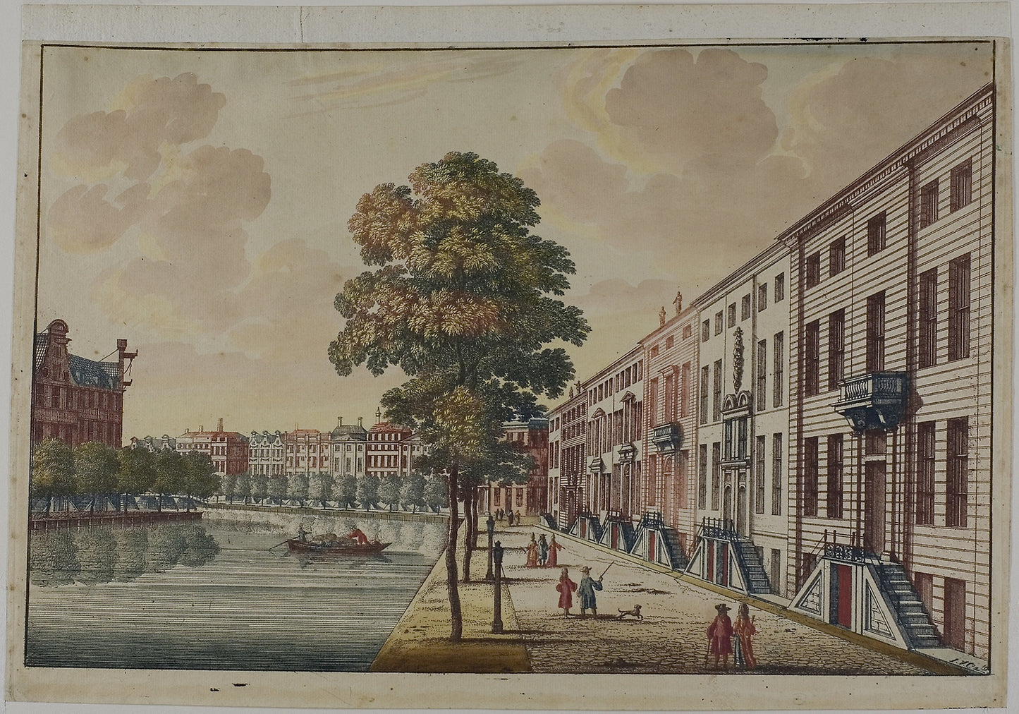 View of the Golden Bend on the Herengracht Canal, Amsterdam - Jan van Call I, Poster Print Wall Art
