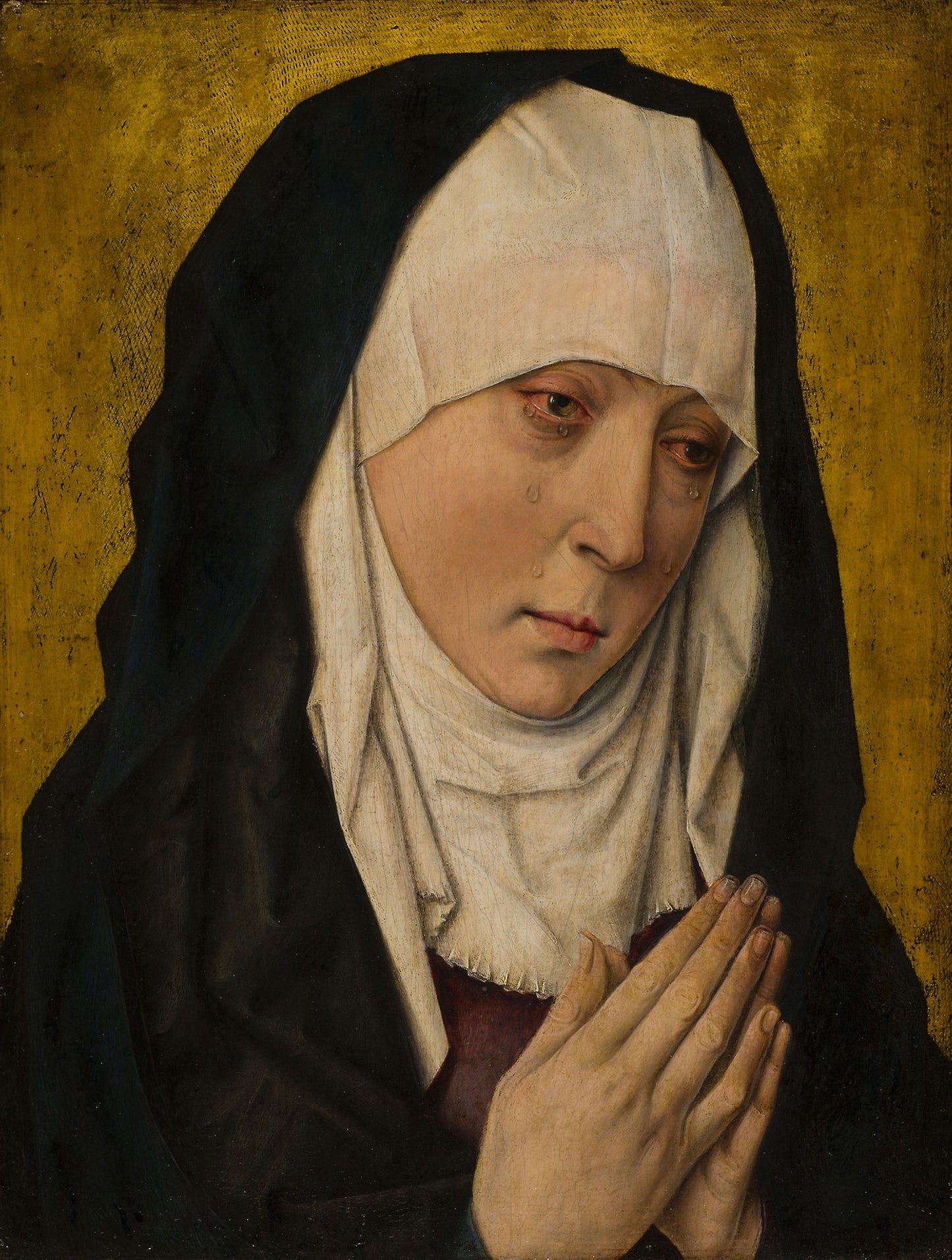 Mater Dolorosa (Sorrowing Virgin): Workshop of Dieric Bouts, Poster Print Wall Art