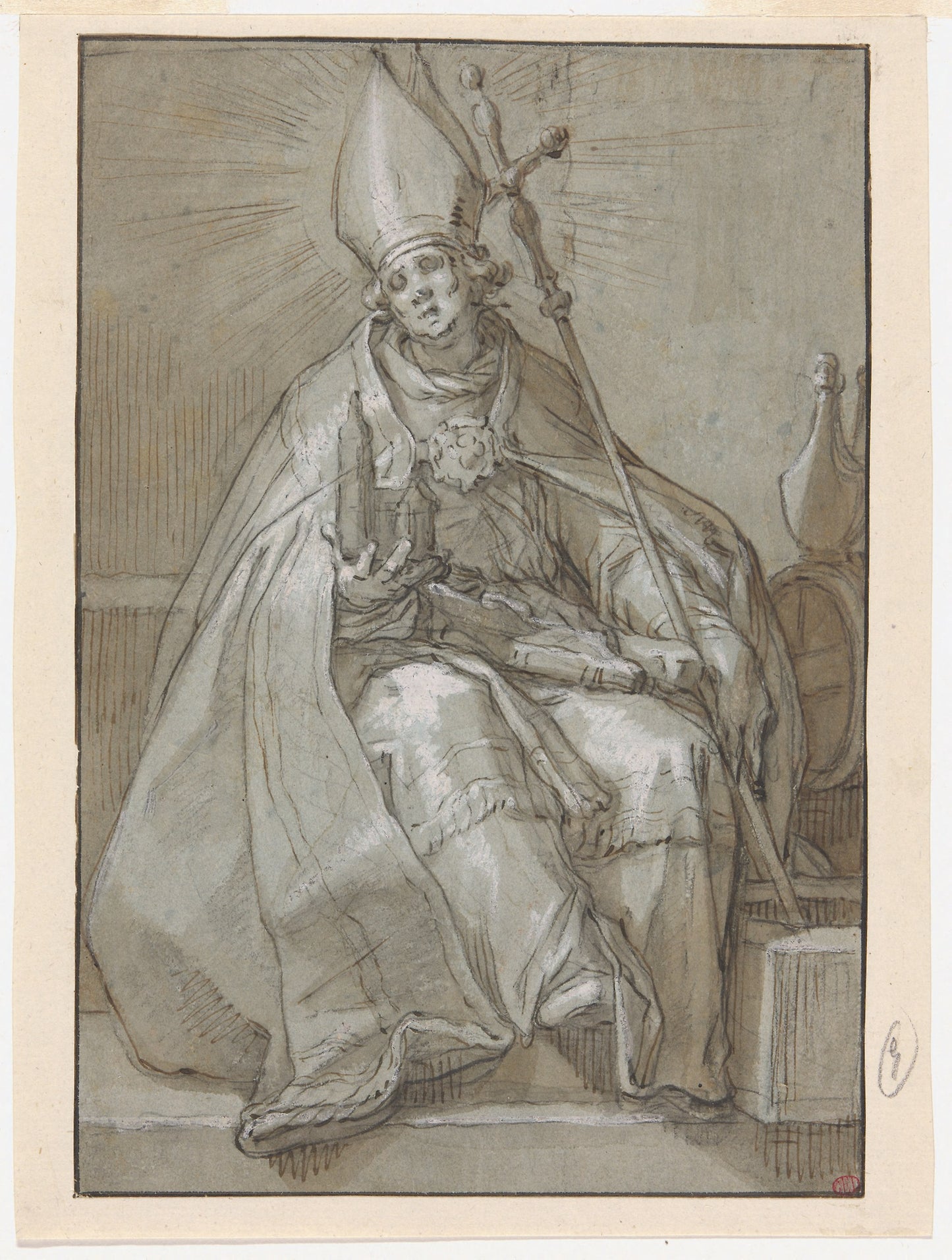 Saint Willibrord: Abraham Bloemaert, Poster Print Wall Art