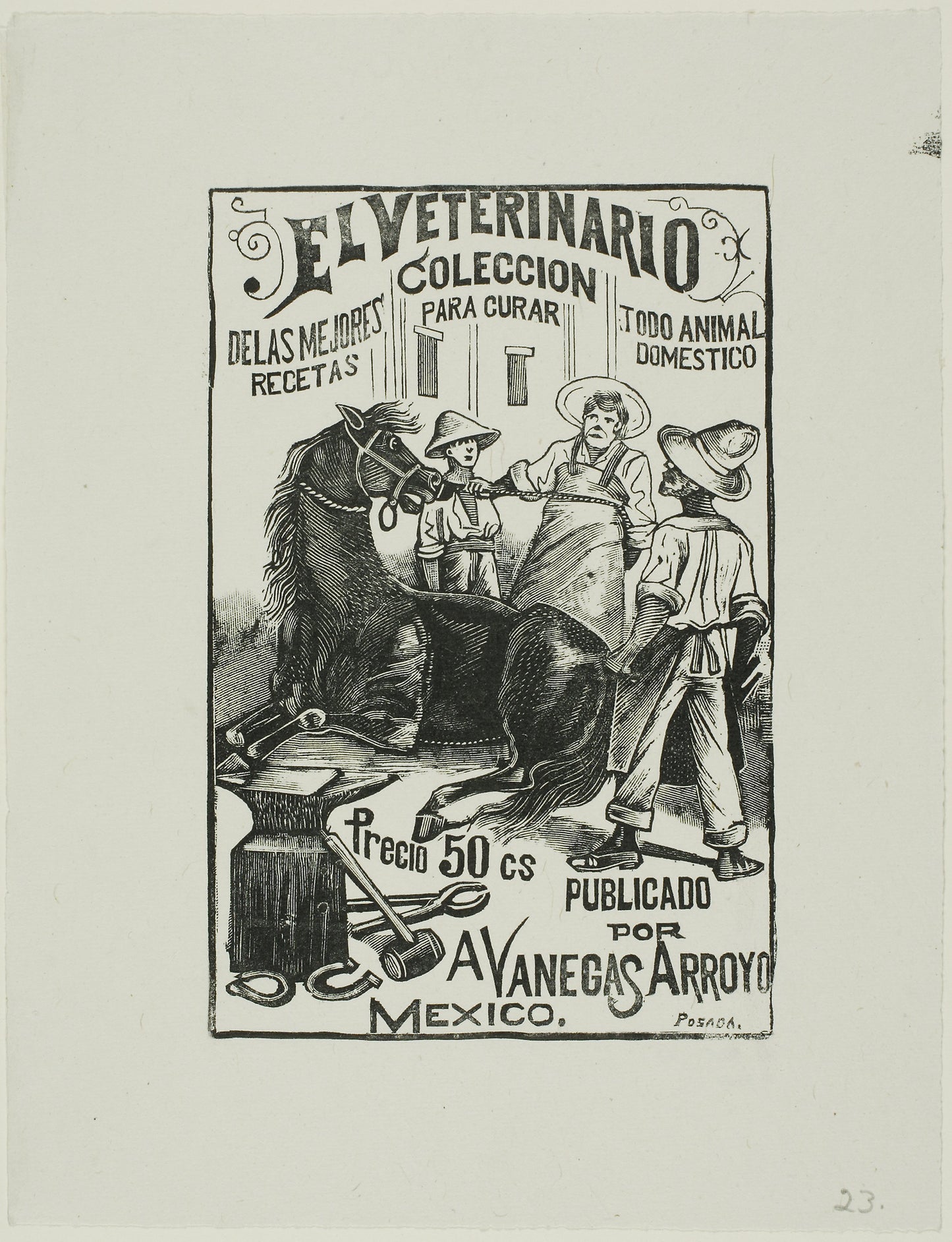The Veterinarian - José Guadalupe Posada, Poster Print Wall Art