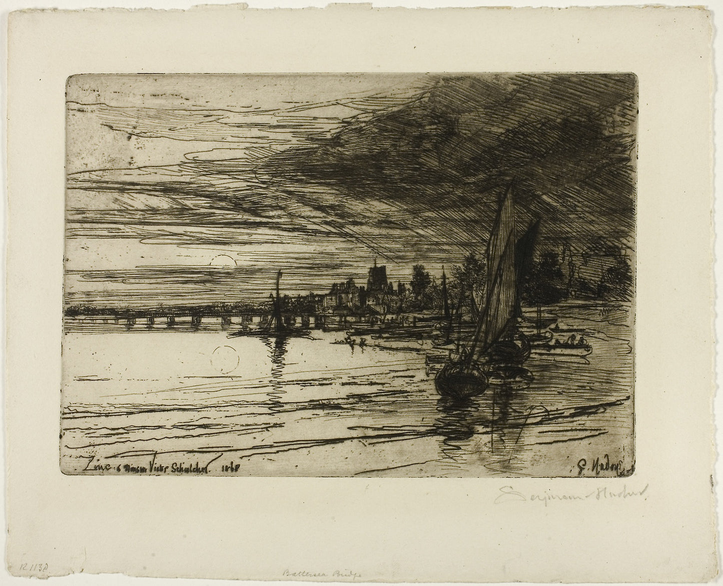 Battersea Bridge - Francis Seymour Haden, Poster Print Wall Art