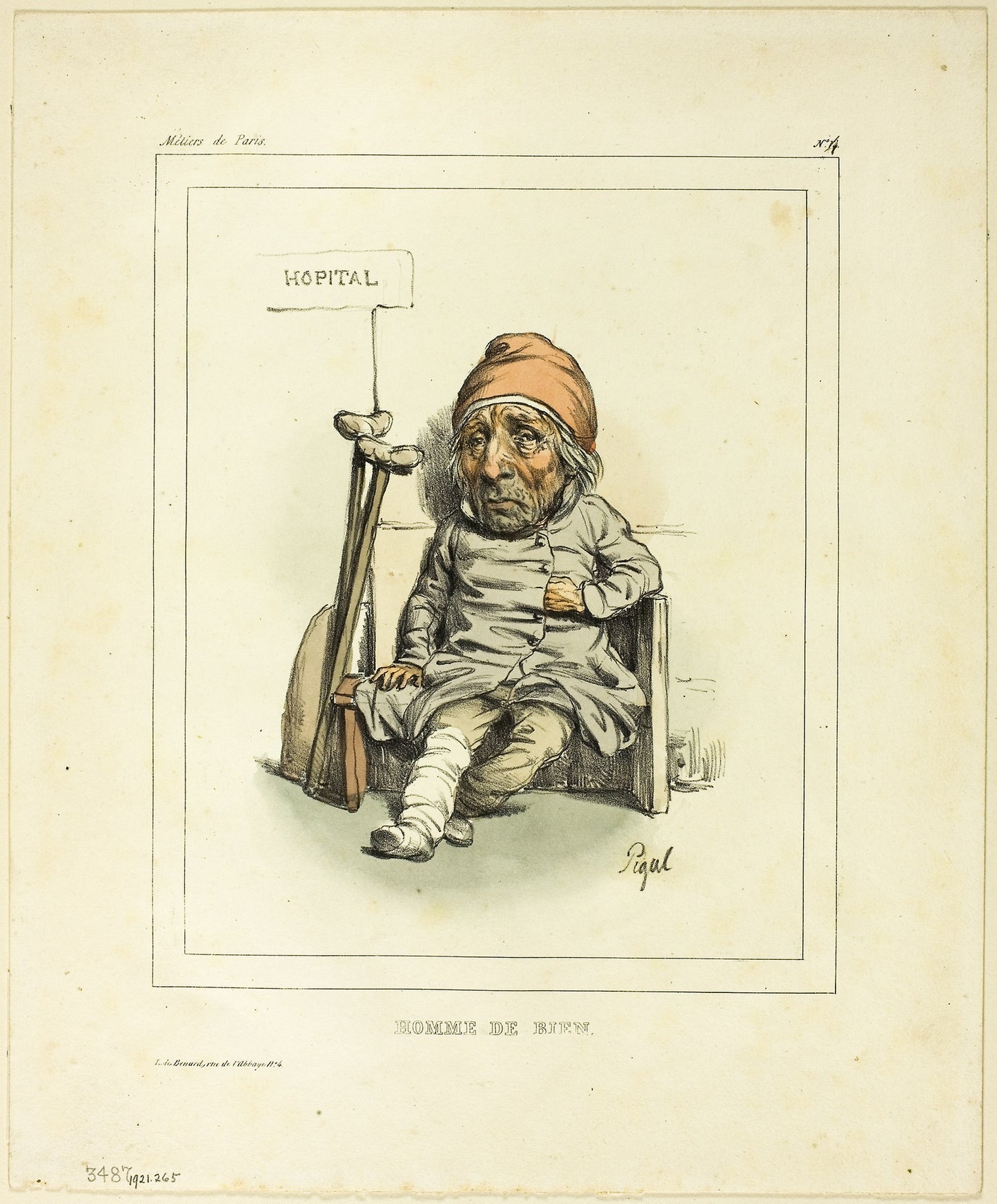 Good Man - Edmé Jean Pigal (French, 1798-1872), Poster Print Wall Art