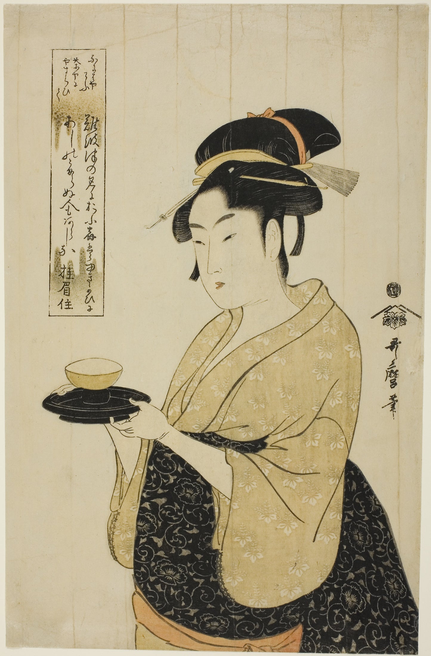 Naniwaya Okita - Kitagawa Utamaro ??? ??, Poster Print Wall Art