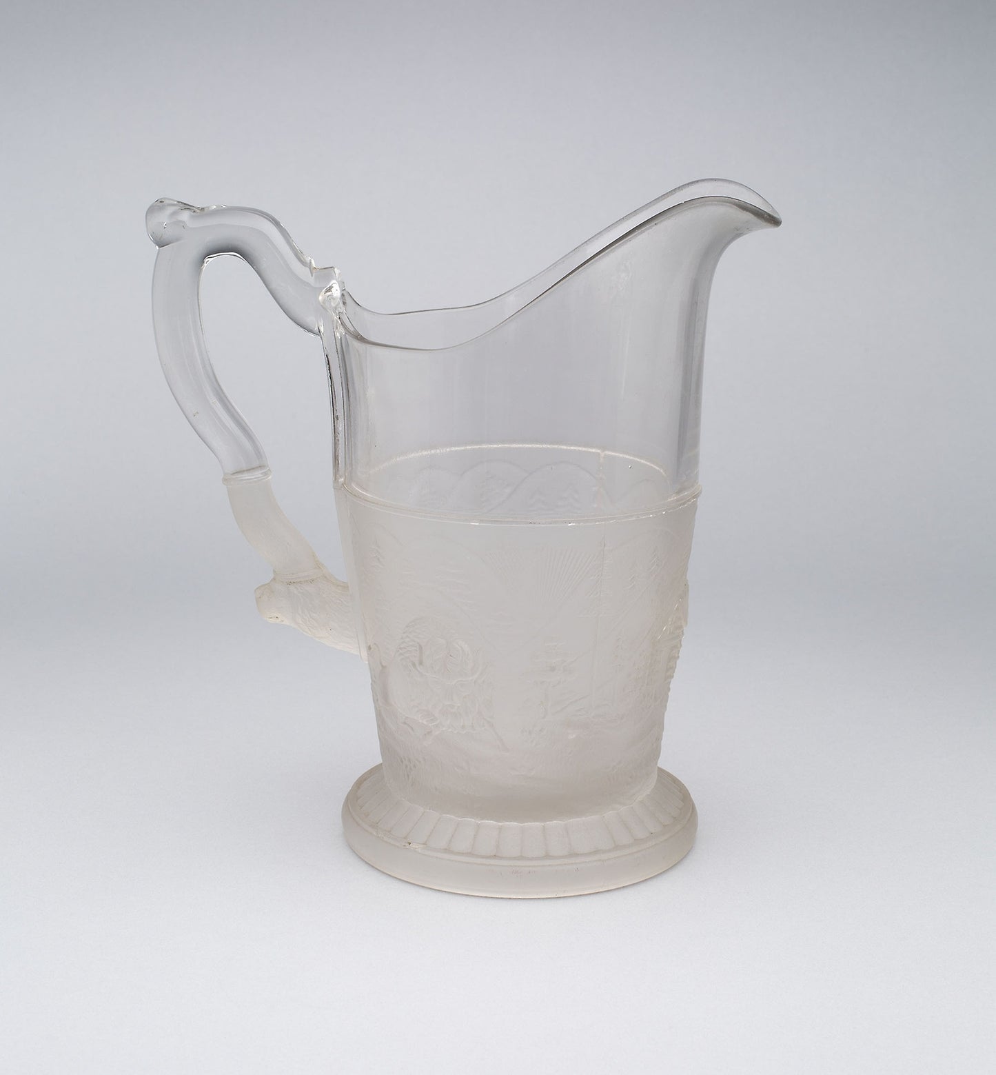 Westward Ho!/Pioneerpattern pitcher: Gillinder and Sons, 1861–c. 1930, Poster Print Wall Art