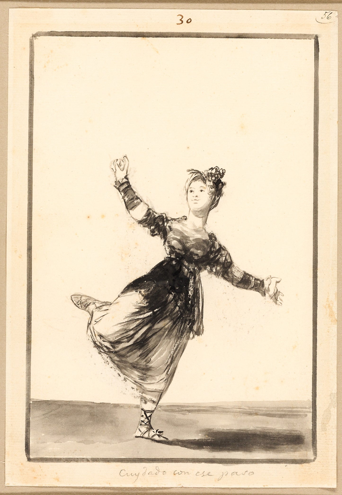 Be Careful with that Step! - Francisco José de Goya y Lucientes, Poster Print Wall Art