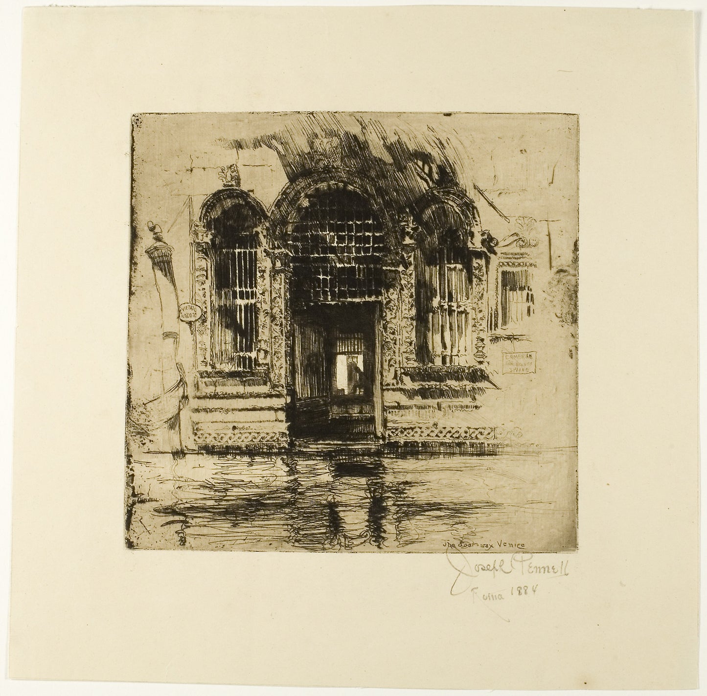 Doorway, Venice - Joseph Pennell, Poster Print Wall Art