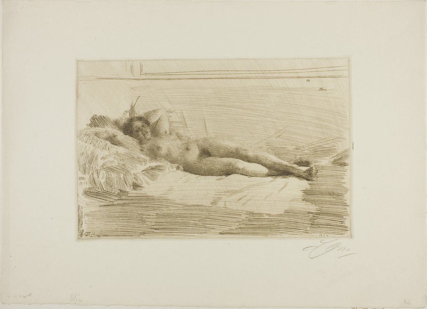 Elin - Anders Zorn, Poster Print Wall Art