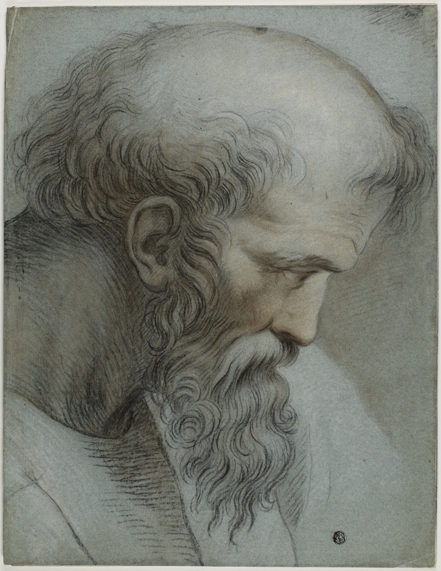 Head of Pythagoras - After Raffaello Sanzio, called Raphael, Poster Print Wall Art
