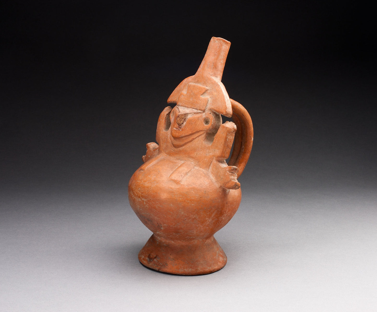 Single Spout Vessel with Molded Abstract Figure - Lambayeque, Poster Print Wall Art