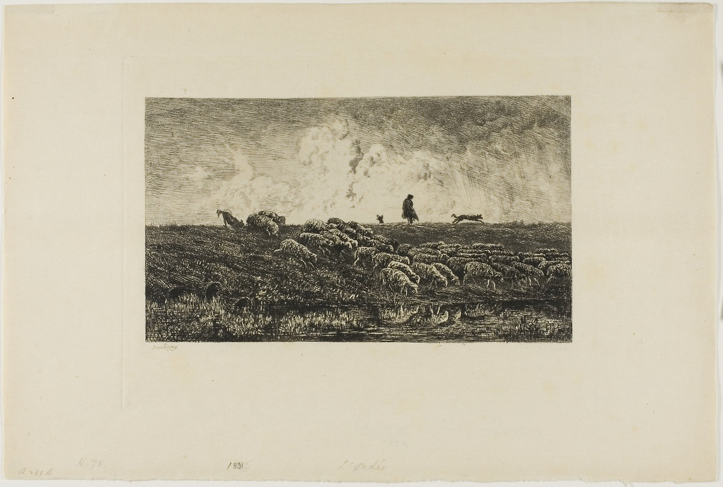 L'Ondée - Charles François Daubigny, Poster Print Wall Art