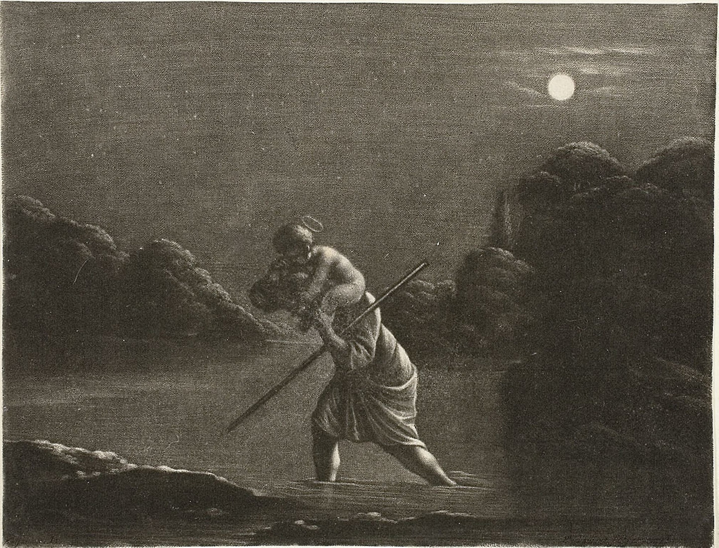 Saint Christopher - Wallerant Vaillant, Poster Print Wall Art