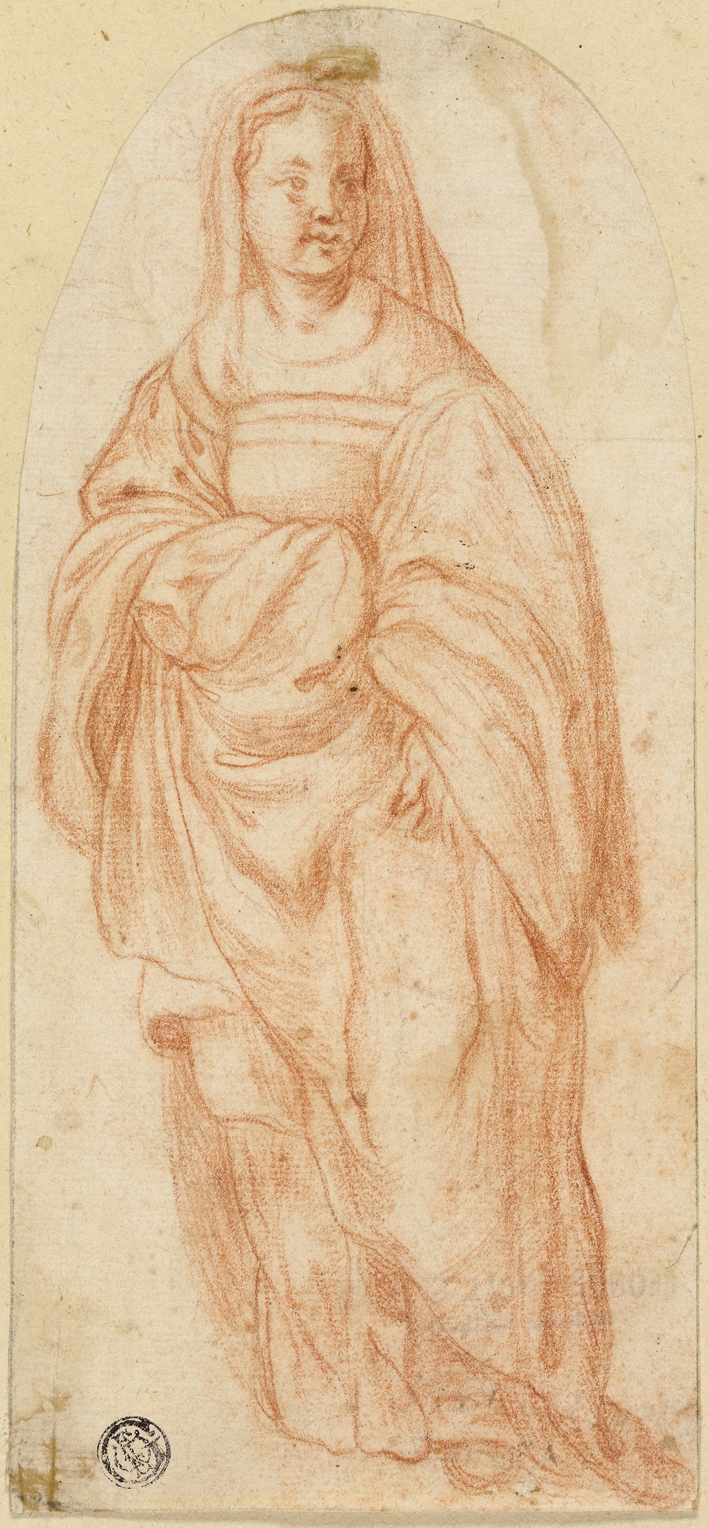 Standing Woman - After Andrea del Sarto, Poster Print Wall Art