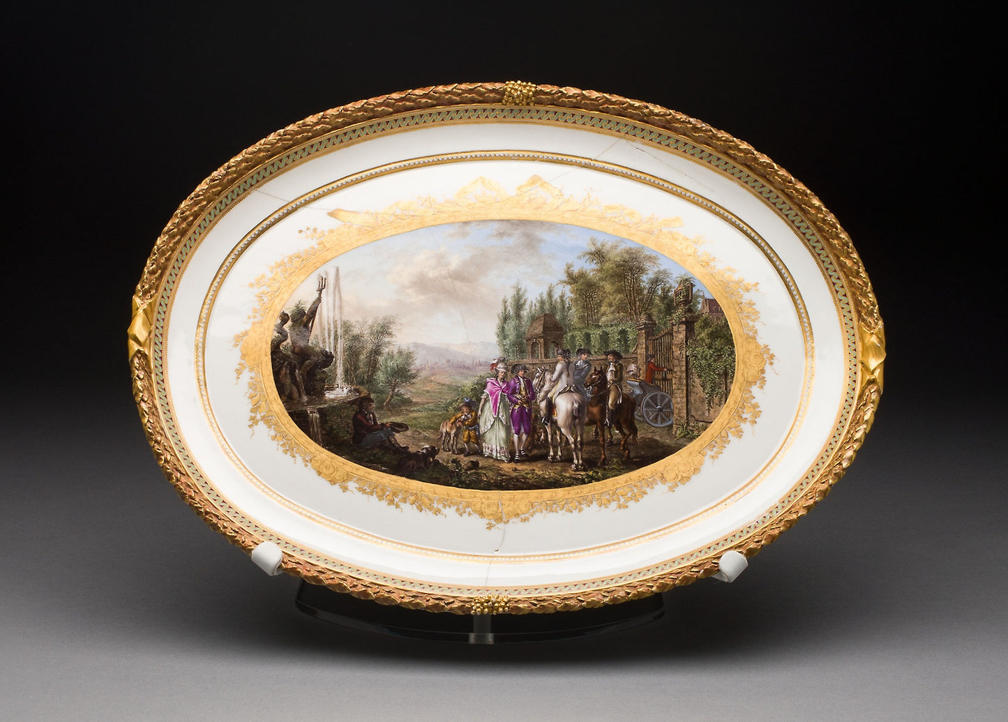 Oval Tray - Meissen Porcelain Manufactory, Poster Print Wall Art