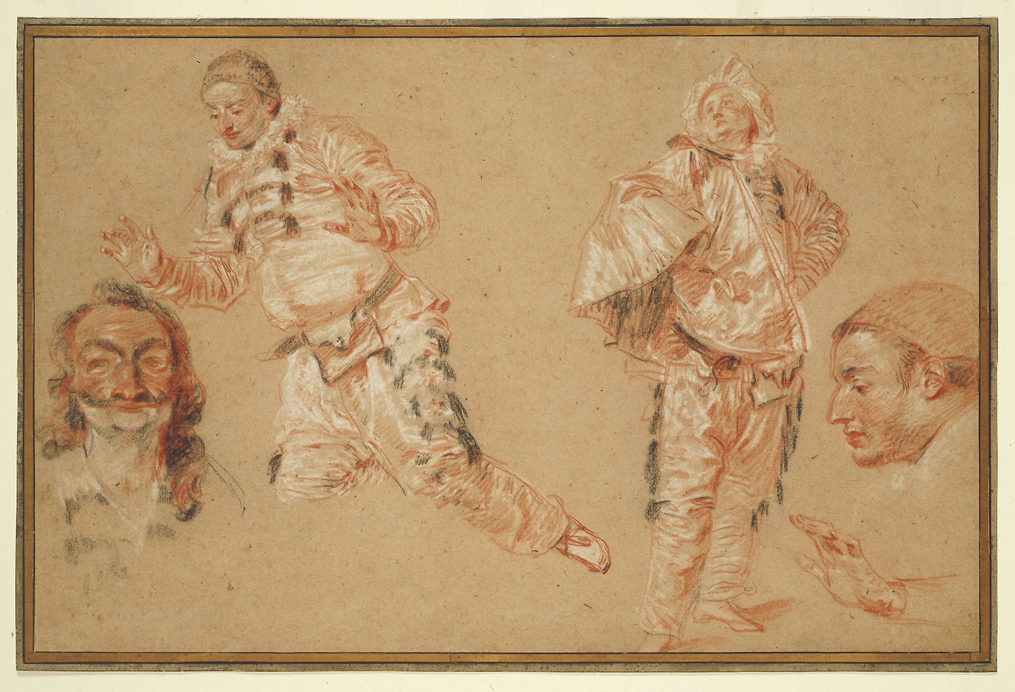 Italian Comedians - Jean Antoine Watteau, Poster Print Wall Art