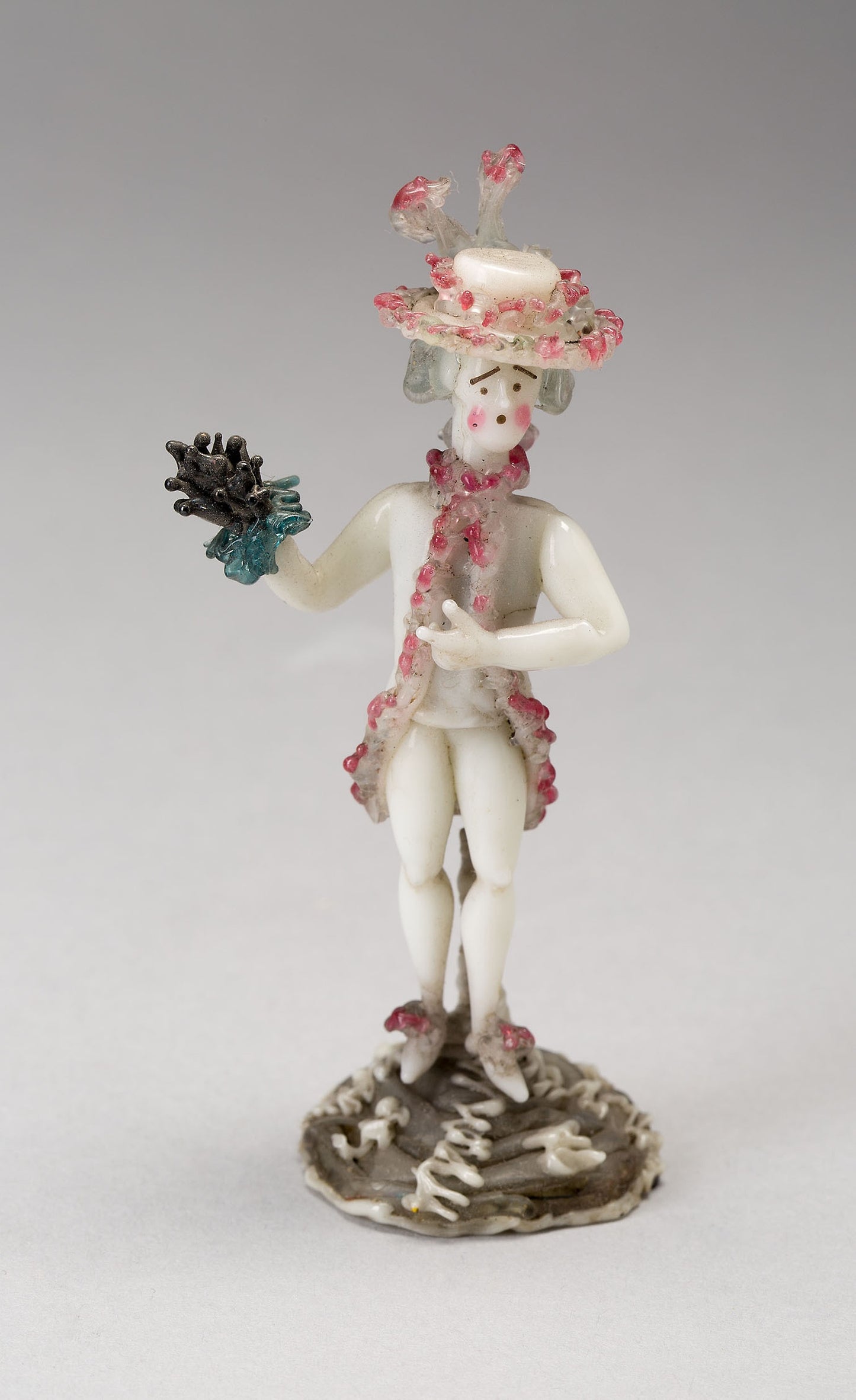 Man with Bouquet - Nevers, France, Poster Print Wall Art