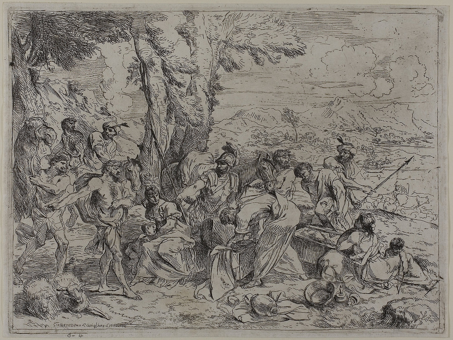 Laban Searching for Family Idols among the Possessions of Joseph - Giovanni Benedetto Castiglione, Poster Print Wall Art