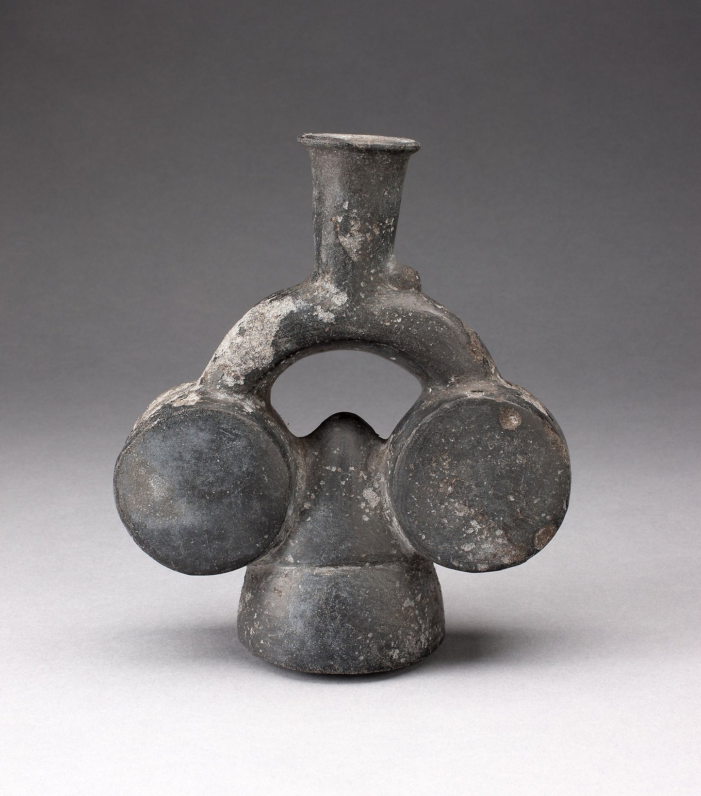 Stirrup Spout Vessel in the Form of Two Drums - Chimú-Inca, Poster Print Wall Art