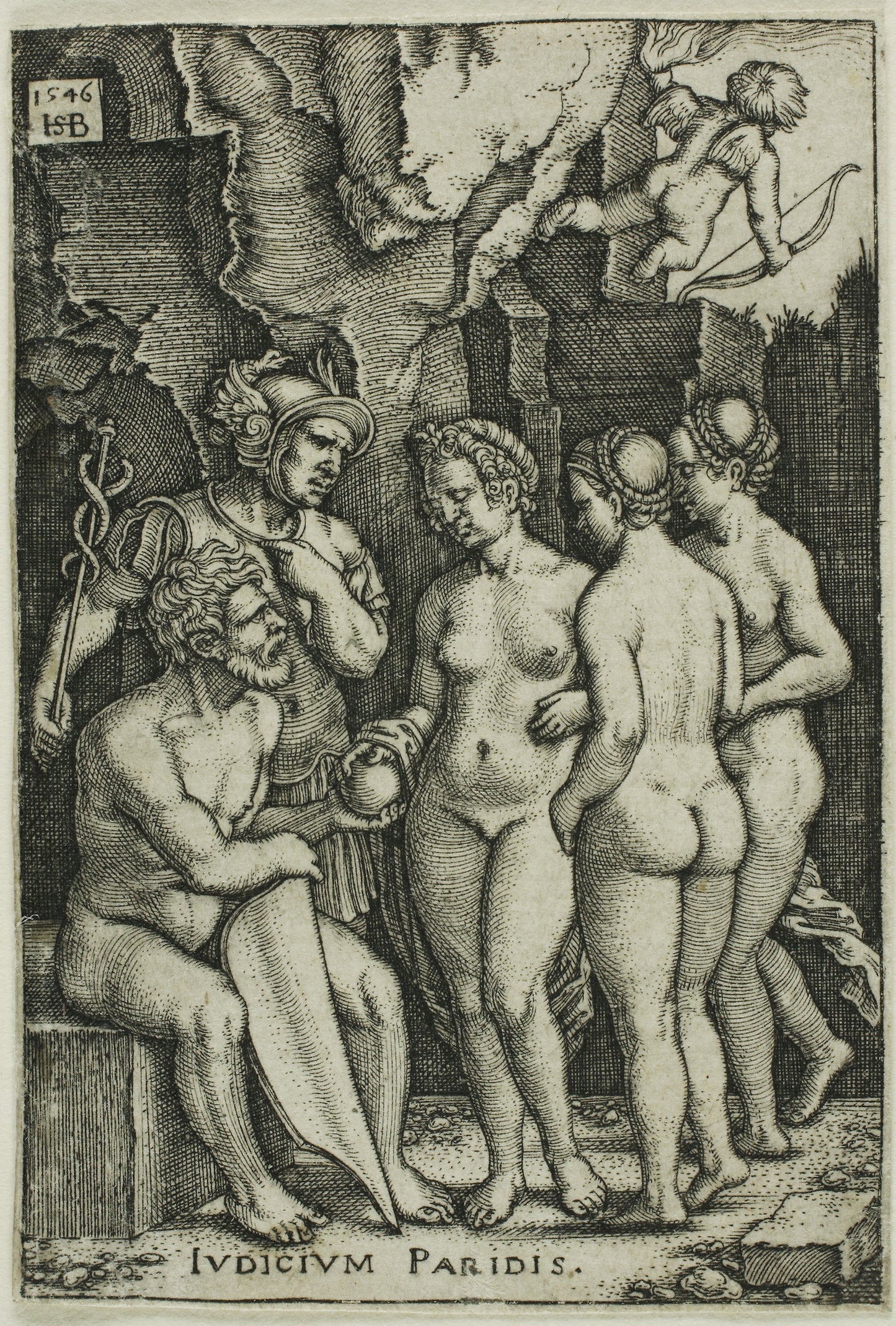 The Judgment of Paris - Sebald Beham (German, 1500-1550), Poster Print Wall Art