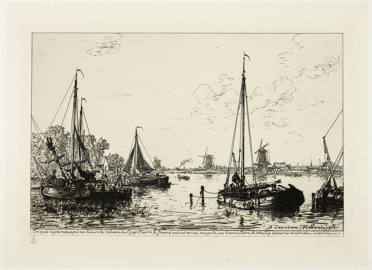 At Zaandam - Maxime Lalanne, Poster Print Wall Art