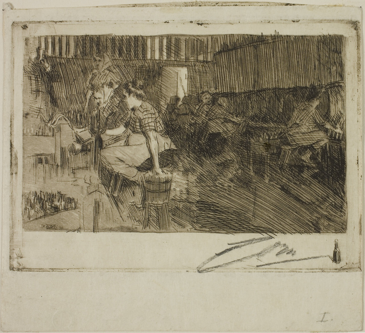 The Little Brewery - Anders Zorn, Poster Print Wall Art