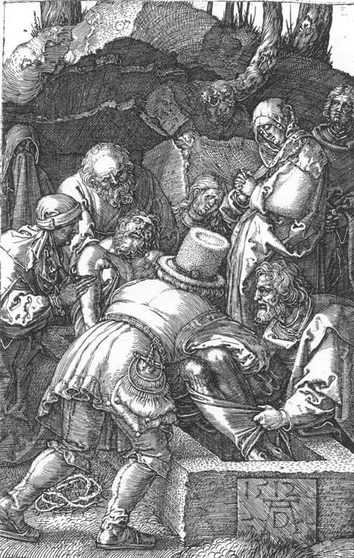 Deposition (No. 13), vintage artwork by Albrecht Dürer, A3 (16x12") Poster Print