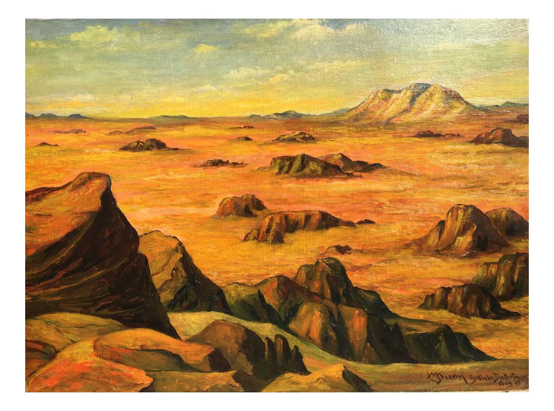desert wilderness by Maynard Dixon, Classic American Western Art, 16x12" (A3) Poster Print