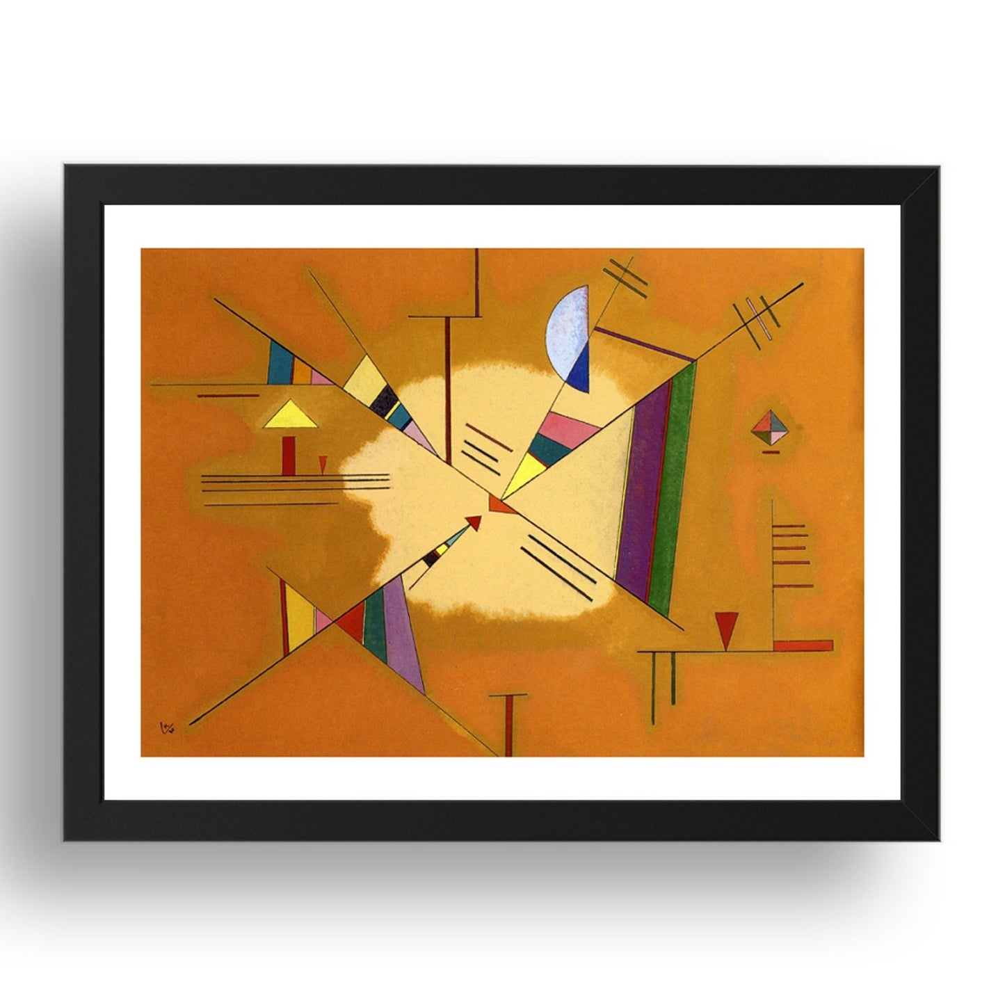 Diagonal 1930 by Wassily Kandinsky, 17x13" Frame