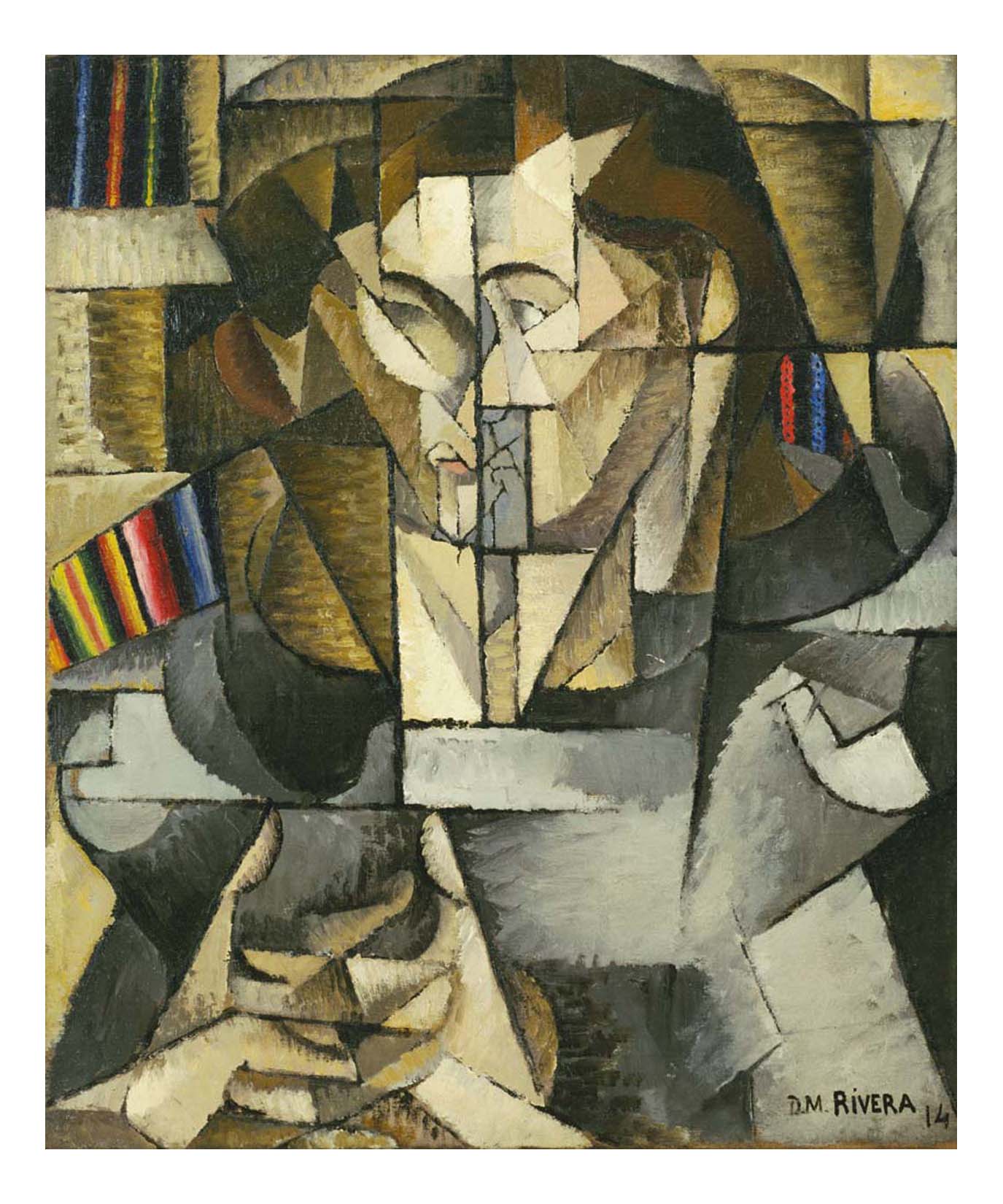 Diego Rivera - Jacques Lipchitz, 16x12" (A3) Poster Print