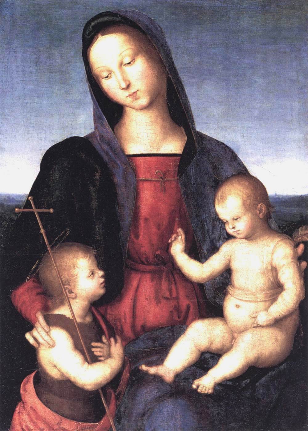 Diotalevi Madonna, vintage artwork by Raphael, A3 (16x12") Poster Print