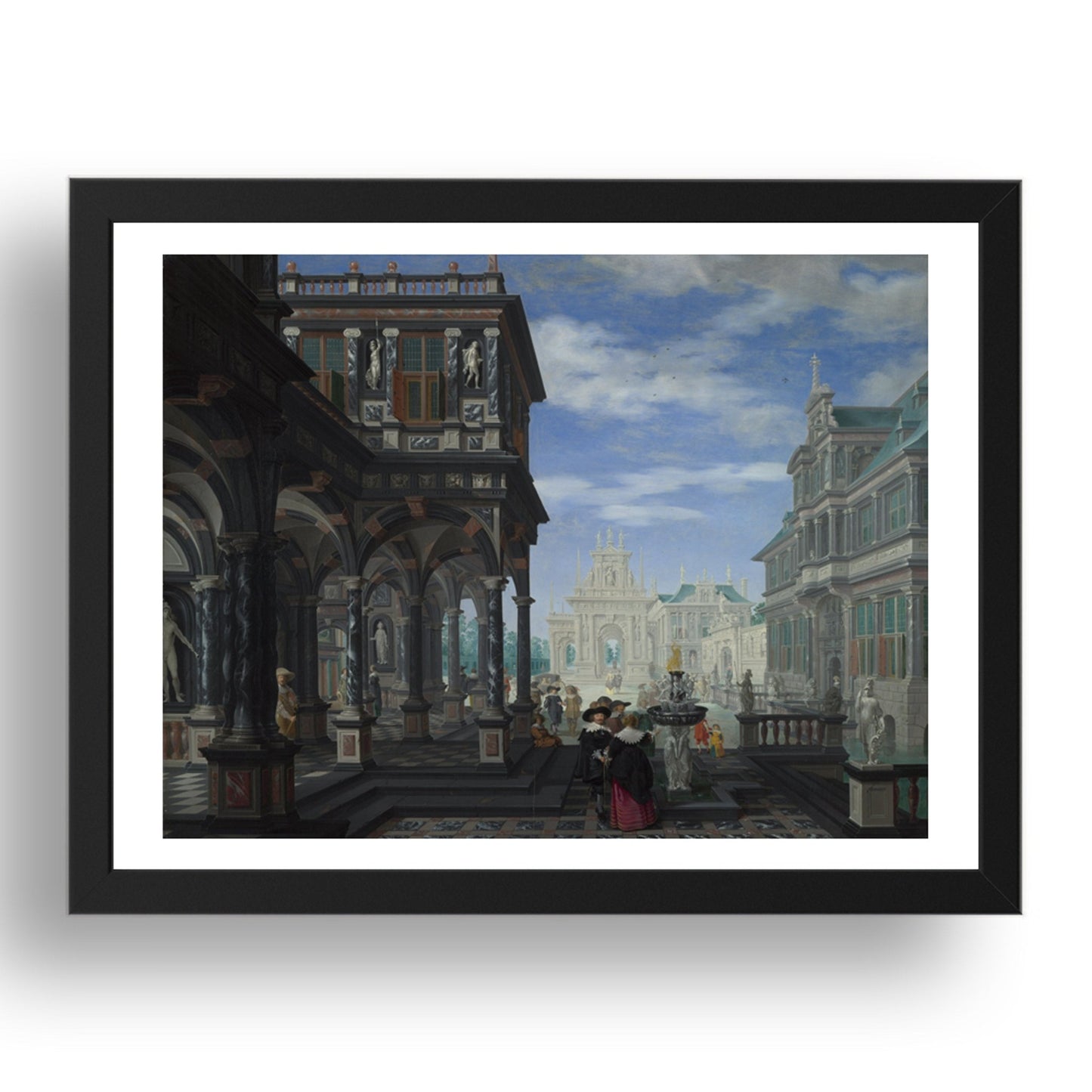 Dirck van Delen: An Architectural Fantasy, Poster in 17x13"(A3) Frame