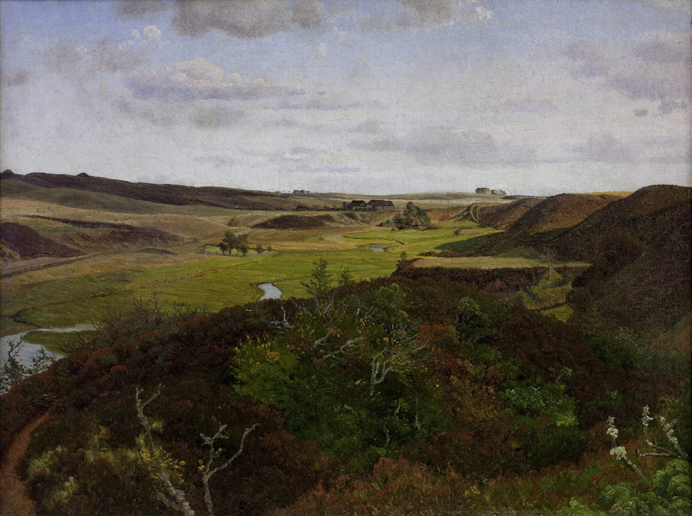 Dollerup Hills near Hald, vintage artwork by Vilhelm Kyhn, A3 (16x12") Poster Print