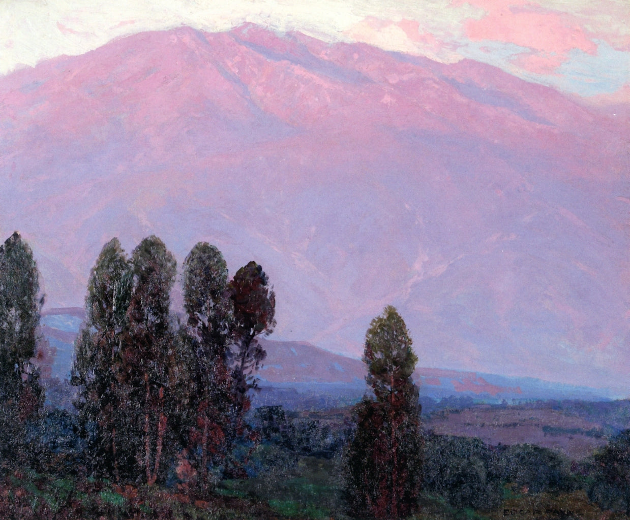 Altadena Dawn by Edgar Alwyn Payne,16x12(A3) Poster