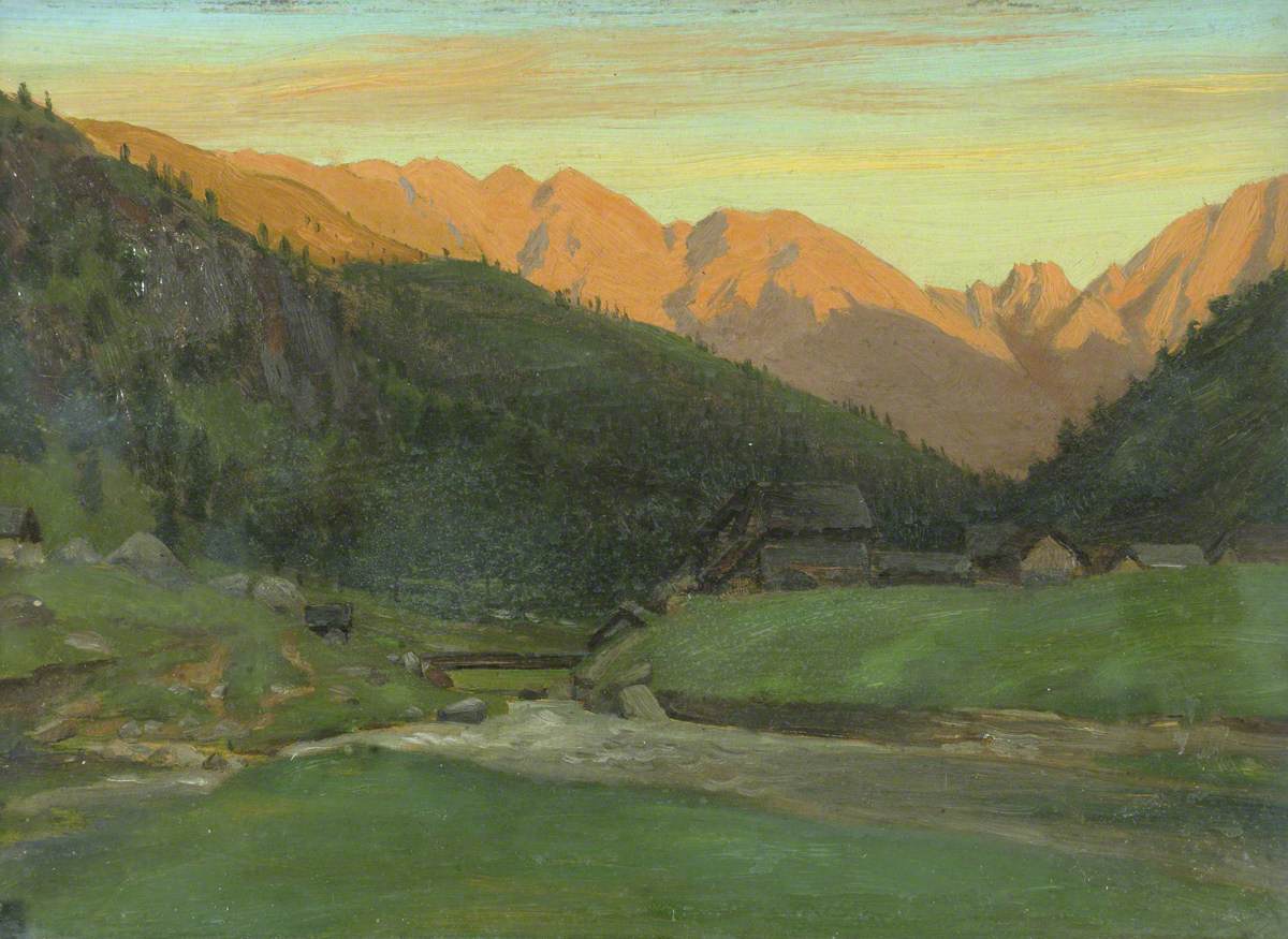 The Valle di Sambuco, vintage artwork by Samuel Butler, 12x8" (A4) Poster