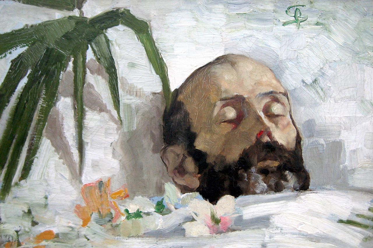 Bildnis eines Toten by Giovanni Segantini,A3(16x12")Poster