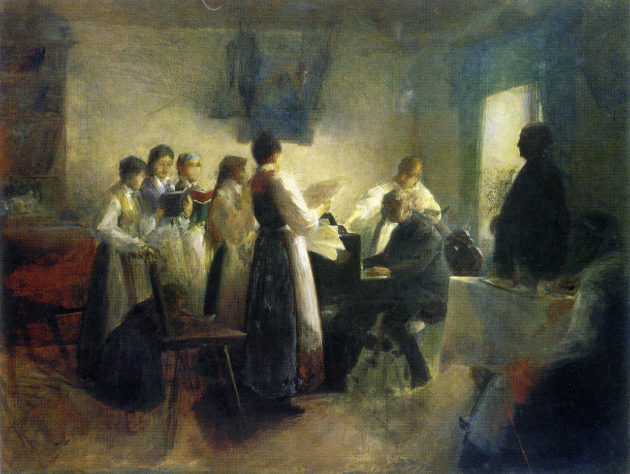 The Village Choir by Anton Aszbe,A3(16x12")Poster