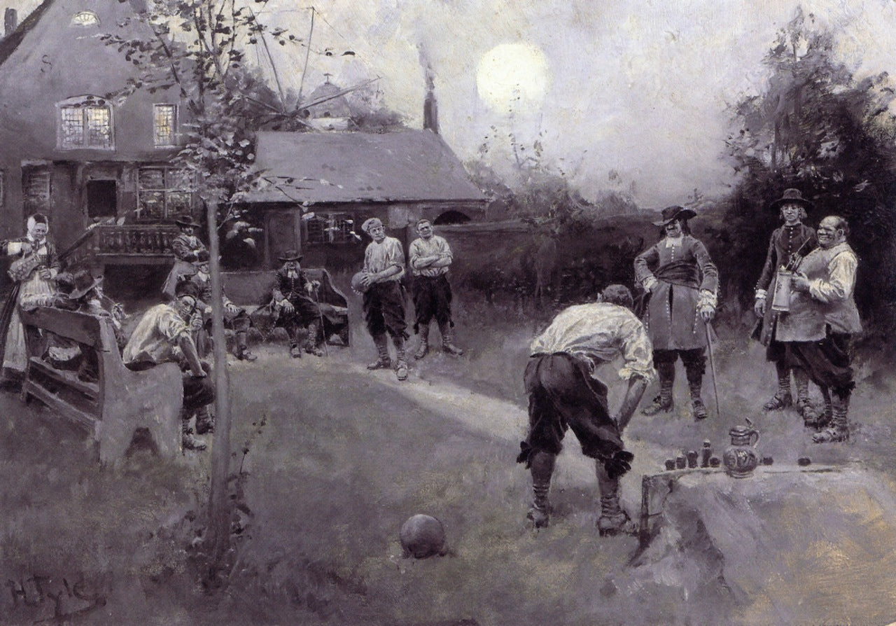 Bowling by Howard Pyle,A3(16x12")Poster