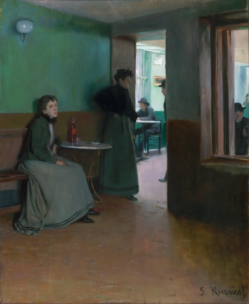 Interior of a Cafe by Santiago Rusinol Prats,A3(16x12")Poster