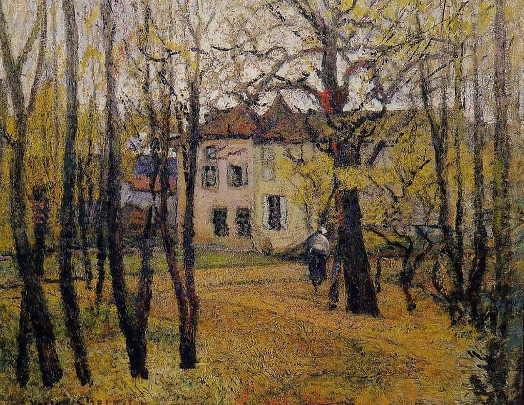 Avenue Longchamps, vintage artwork by Victor Charreton, 12x8" (A4) Poster