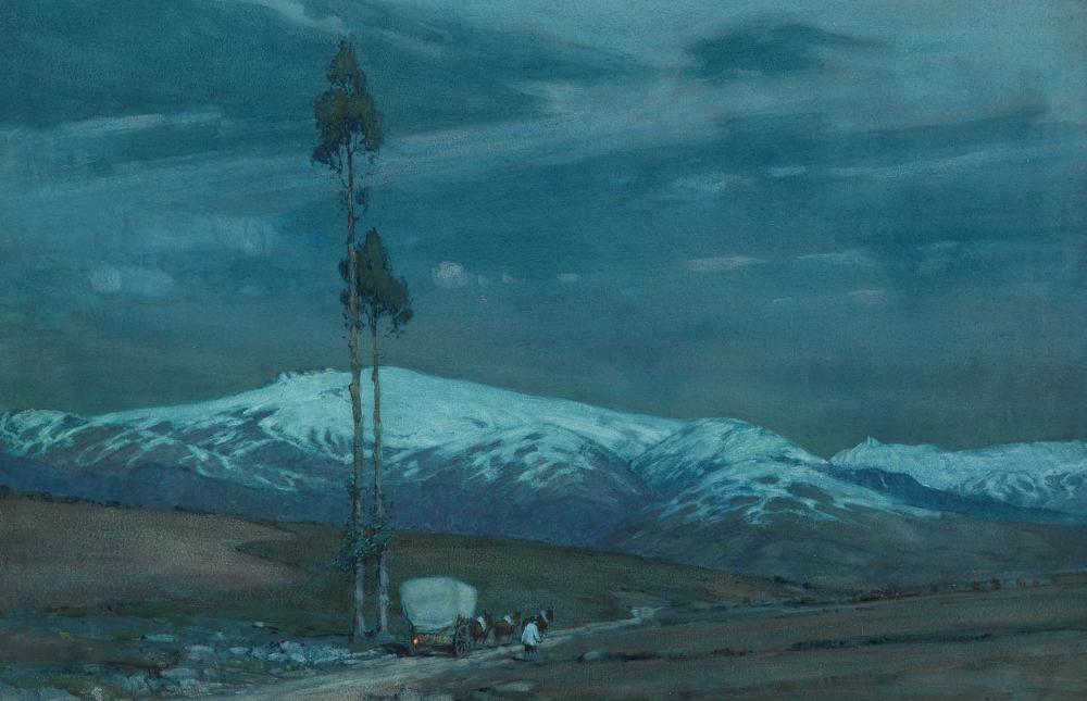 rama Mountains from near Segovia by Albert Moulton Foweraker,16x12(A3) Poster