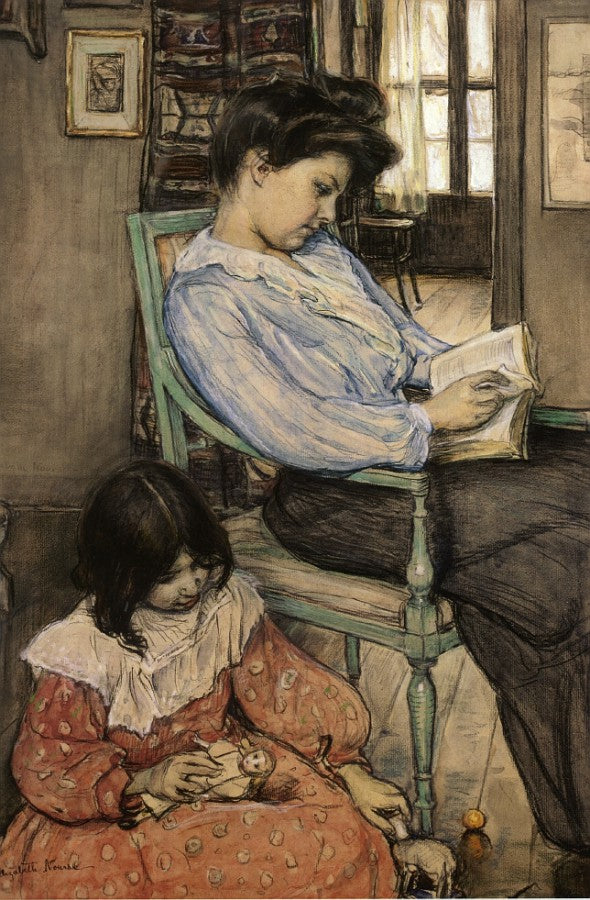 Un Heure de Loisir by Elizabeth Nourse,A3(16x12")Poster