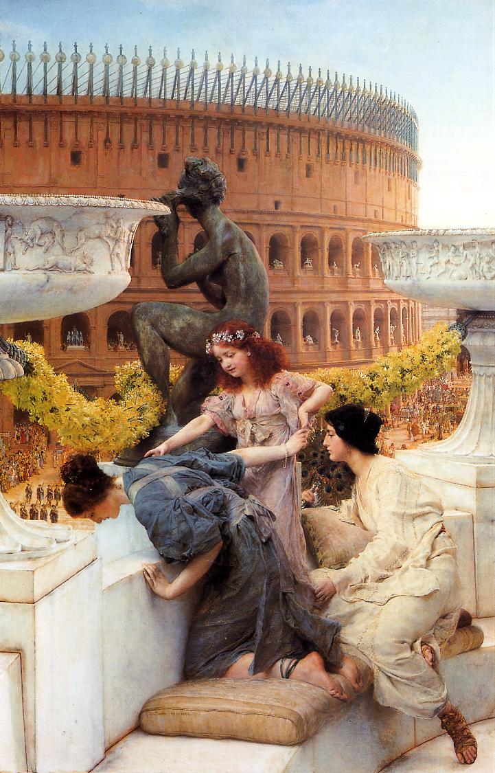 The Coliseum, vintage artwork by Sir Lawrence Alma-Tadema, 12x8" (A4) Poster
