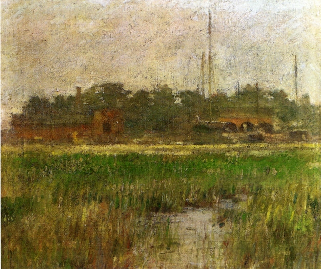 Creek at Low Tide by Theodore Robinson,A3(16x12")Poster