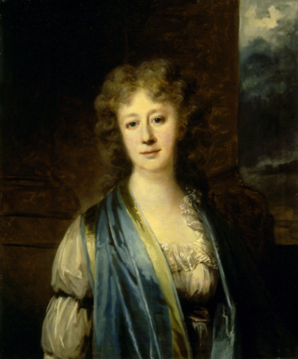 Countess Hedvig Eva de la Gardie, vintage artwork by Carl Fredrik von Breda, 12x8" (A4) Poster