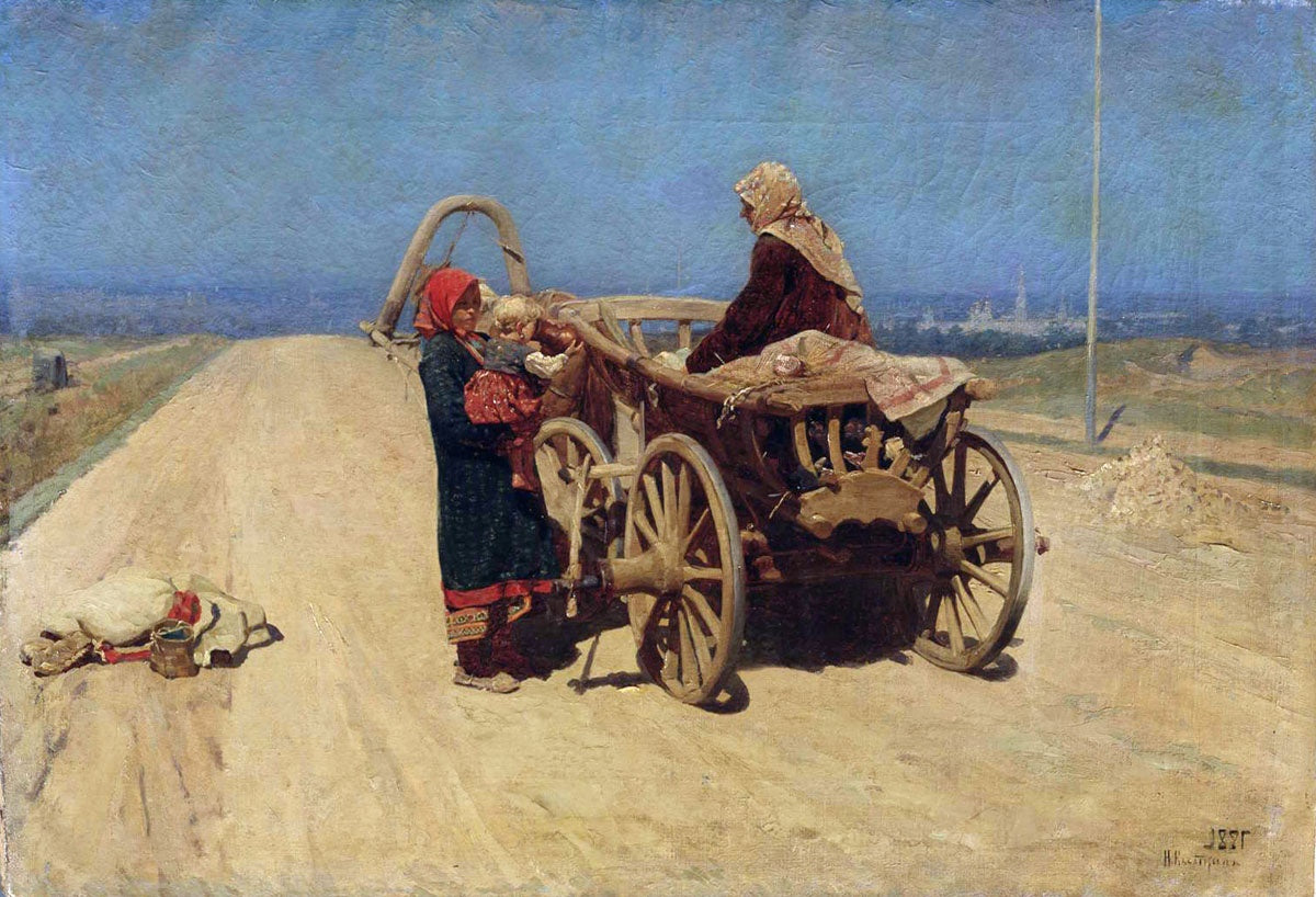 Moving to a New Place by Nikolai Alekseevich Kasatkin,A3(16x12")Poster