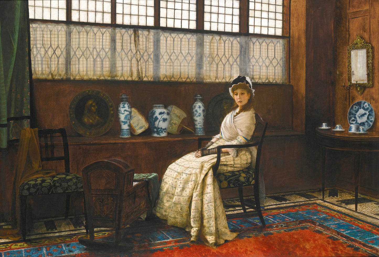 The Cradle Song, vintage artwork by John Atkinson Grimshaw, 12x8" (A4) Poster