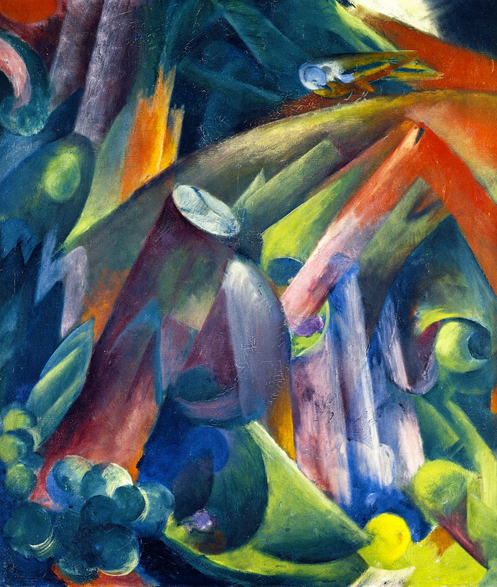 Forest Interior with Bird by Franz Marc,16x12(A3) Poster