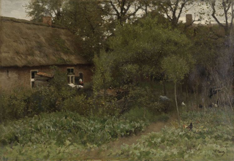 The Vegetable Garden, vintage artwork by Anton Mauve, 12x8" (A4) Poster